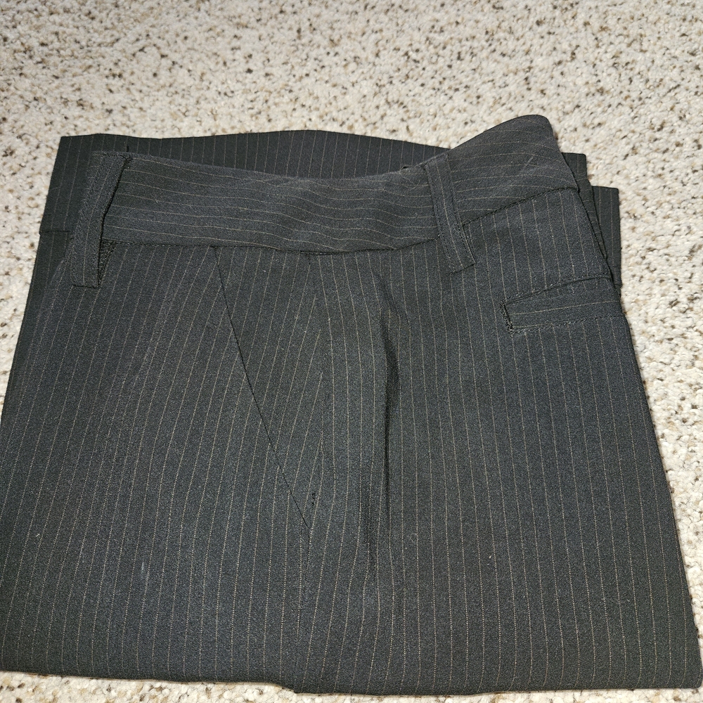 CAbi Charcoal Pinstripe Trousers